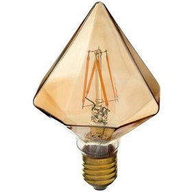 تصویر لامپ ادیسونی الماس نوک تیز 6 وات پایه E27 6 watt diamond edison lamp with E27 base