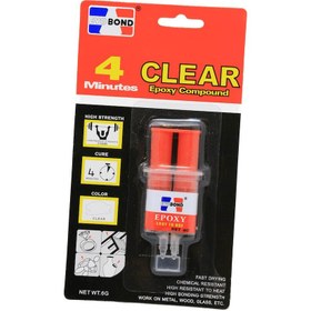 تصویر چسب دو قلو سرنگی استیل رنگی EVO BOND 