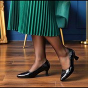 تصویر کفش مجلسی نیمه سوسماری 