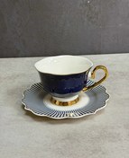 تصویر فنجان قهوه خوری برند کیت آرت سرمه ای 