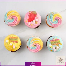 تصویر کاپ کیک رنگی | کد: ZNB-11E7 