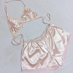 تصویر ست خواب ساتن champine sleep wear