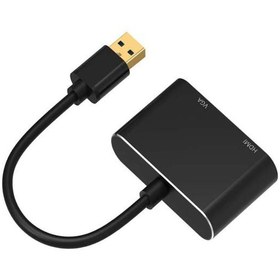 تصویر مبدل USB 3.0 به HDMI و VGA USB 3.0 HDMI/VGA Converter