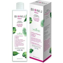 تصویر شامپو گیاهی تقویت کننده پیاز مو پوست سر چرب بیونیج 250 میلی لیتر Bionij Folium Herbal Shampoo For Oily Scalp 250 ml