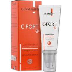 تصویر کرم صورت درمالیفت مدل سی فورت ویتامین C پوست چرب 40 میل Dermalift C Forte Vitamin C Face Cream for Oily Skin 40ml