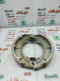 تصویر لنت کاسه ای ترمز عقب موتورهای پالس و باکسر (بوکسر) و اپاچی و بنلی و tvs و طرح کلیک (کیفیت خوب) 