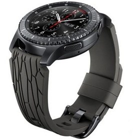 تصویر بند سیلیکونی اصلی ساعت هوشمند سامسونگ Gear S3 مدل Arik Levy Facet Brown 
