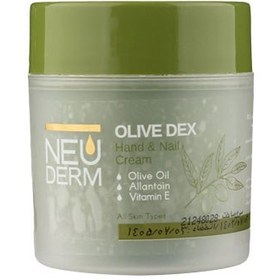 تصویر کرم دست و ناخن کاسه ای زیتون نئودرم|Neuderm Olive Dex Hand And Nail Cream 150ml 