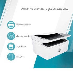 تصویر پرینتر چندکاره لیزری اچ پی مدل LaserJet Pro M28w HP M28W Multification Laser Printer