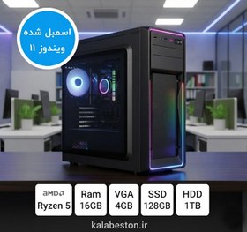 تصویر کامپیوتر گیمینگ و طراحی AMD Ryzen 5 