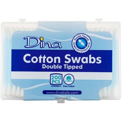 تصویر گوش پاک کن آرایشی دینا Dina G-001 Makeup Cotton Swabs 200Pcs-1