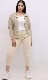 تصویر کت کراپ کتان 