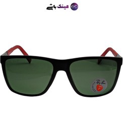 تصویر عینک آفتابی مردانه ری بن مدل UV400-P8714 عدسی سبز 