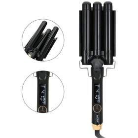 تصویر فر کننده و حالت دهنده مو مدل V-591 وی جی آر VGR Professional V591 Curling Iron Ceramic Triple Barrel Hair Styler