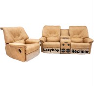 تصویر مبل ریلکسی دو نفره کنسول دار لیزی بوی مدل Theater Theater recliner sofa