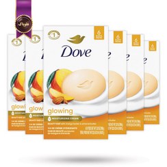 تصویر 6 بسته صابون داو dove مدل Glowing پک 6تایی (اورجینال) 