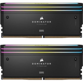 تصویر رم کورسیر مدل Dominator Titanium RGB 32GB Dual 7000MHz CL34 DDR5 Corsair Dominator Titanium RGB 32GB Dual 7000MHz CL34 DDR5 Desktop RAM