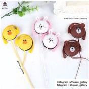 تصویر هندزفری فانتزی لاین فرندز مدل KN211 طرح حیوانات 