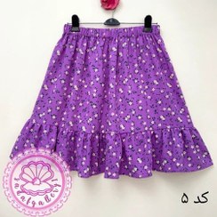 تصویر دامن کرپ پفکی کوتاه کالکشن 3 در رنگبندی متنوع (کد1406) 