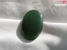 تصویر نگین یشم درشت سبز کد 90675 