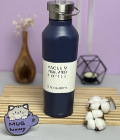 تصویر فلاسک VACUUM BOTTLE درب پیچی 500 میل استیل 304 