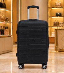 تصویر چمدان مسافرتی فایبرگلاس نشکن مدل Three birds Unbreakable fiberglass travel suitcase, Three birds model