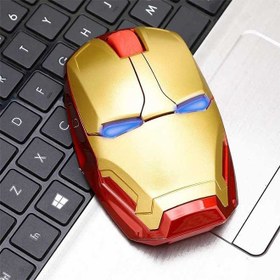 تصویر ماوس بی‌سیم ارگونومیک مدل Iron Man Cool 2.4G برند Fitzladd 