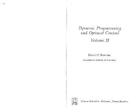 خرید و قیمت دانلود کتاب Dynamic programming and optimal control 1995 | ترب