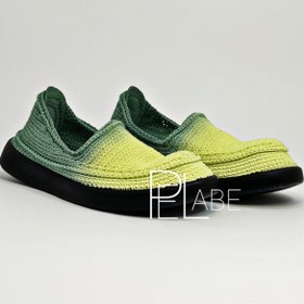 تصویر گیوه مدل هایلایت - زرد و سبز / giveh_dastbaft_sport