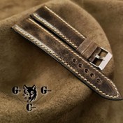 تصویر بند ساعت چهارلایه چرم لوکس گاوی افکتی ایتالیایی 