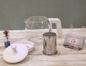 تصویر قوری پیرکس چایساز سماوری ویداس دلمونتی جنرال و فوما Pyrex teapot tea maker Vidas, Delmonti General and Fuma