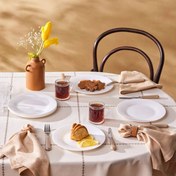 تصویر سرویس شیرینی خوری 6 نفره کاراجا آلبرت سفید 21 سانتی 