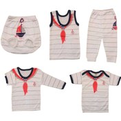 تصویر ست 5 تکه لباس نوزادی مدل st c34 
