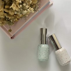 تصویر لاک ناخن طرح سنگ 