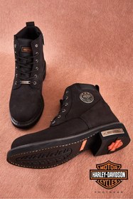 تصویر بوت مردانه مشکی هارلی دیویدسونHarley Davidson | TOGAYK00000289 اورجینال 