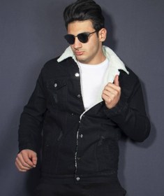 Black denim 2024 jacket xl