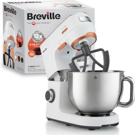 تصویر همزن کاسه دار برویل مدل VFM027 Breville VFM027 HeatSoft Electric Stand Mixer