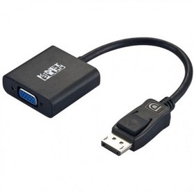 تصویر مبدل Displayport به VGA کی نت پلاس مدل KP-C2101 KNETPLUS KP-C2101 DP to VGA 1080p Active Converter With 0.2m Length