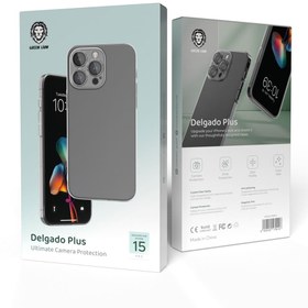 تصویر قاب شفاف محافظ دوربین گرین‌لاین Green Lion Delgado Plus with Camera Protection Case for iPhone 15 Pro / 15 Pro Max 