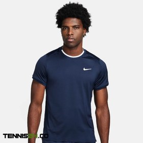 تصویر تی شرت تنیس مردانه نایک NikeCourt Advantage Dri-FIT- سرمه ای 