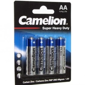 تصویر باتری قلمی مدل Super Heavy Duty کملیون بسته 4 عددی ا Camelion Super Heavy Duty AA Battery Pack of 4 Camelion Super Heavy Duty AA Battery Pack of 4