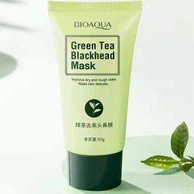 تصویر ماسک پیل آف گیاهی چای سبز ضد جوش اورجینال بیوآکوا green tea bioaqua mask 