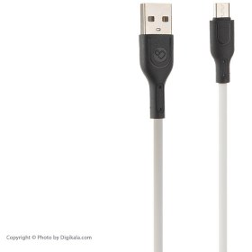 تصویر کابل تبدیل USB به microUSB پرووان مدل PCC400M طول 1 متر مشکی کابل تبدیل