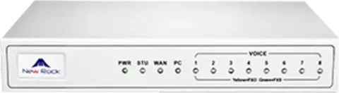 تصویر گیتوی ویپ نیوراک MX8G-8S VOIP Gateway / New Rock MX8G-8S