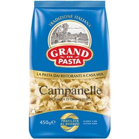 تصویر پاستا گرند دی Grand Di Pasta campanelle با فرم کامپانل ( تولید روسیه )450 گرم 