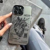 تصویر قاب SoCool باطرح آناتومی قلب رنگ دودی مناسب 