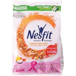 تصویر کورن فلکس رژیمی میوه های مخلوط نسفیت 400 گرم Nesfit 01257