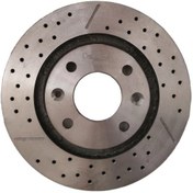 تصویر دیسک ترمز خنک شونده چرخ عقب کاردینال مناسب برای سمند ، دنا و ELX Cardinal brake disc Suitable for samand & Dena