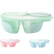 تصویر ظرف غذاخوری تقسیم بندی شده با قاشق کیکابو Kikkaboo 