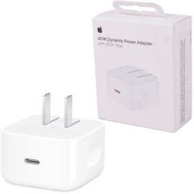 تصویر شارژر گوشی اپل ۴۰ وات دو پین 